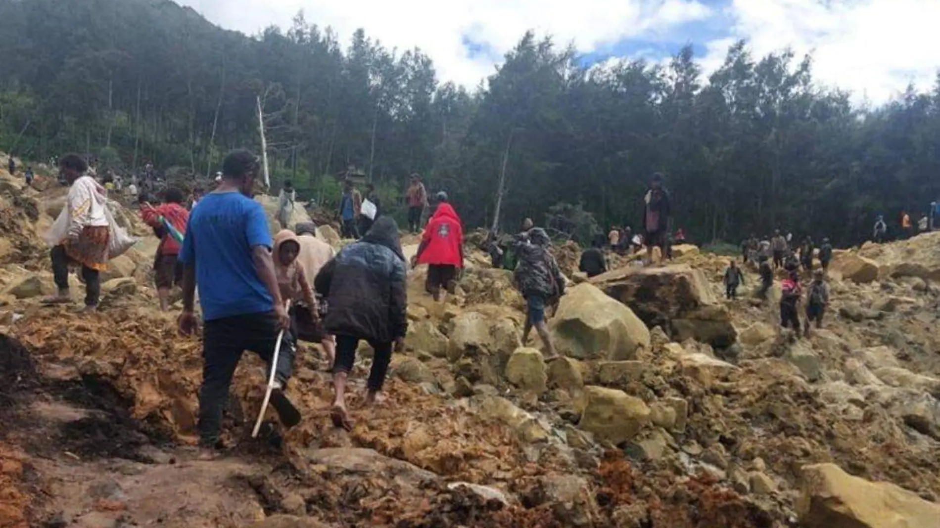 Avalancha-Papáa Nueva Guinea